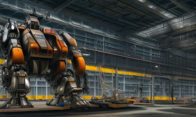 Battletech-Inspired Mech Hangar in Stunning 8K Resolution