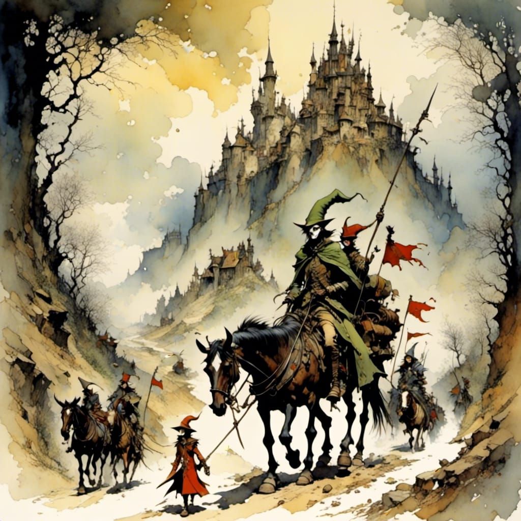 Epic Fantasy Elves in a Deep, Mystical Realm