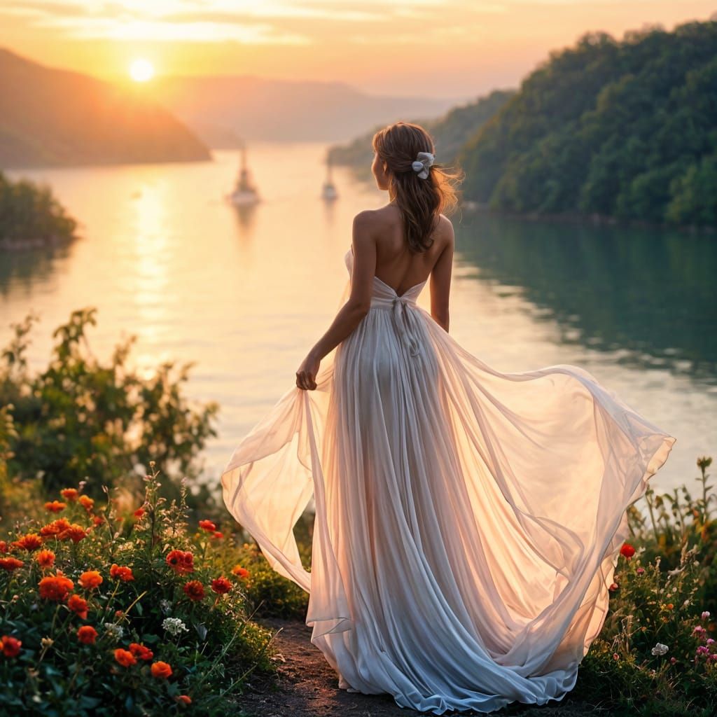 Majestic Ancient Tree in Dreamlike Landscape