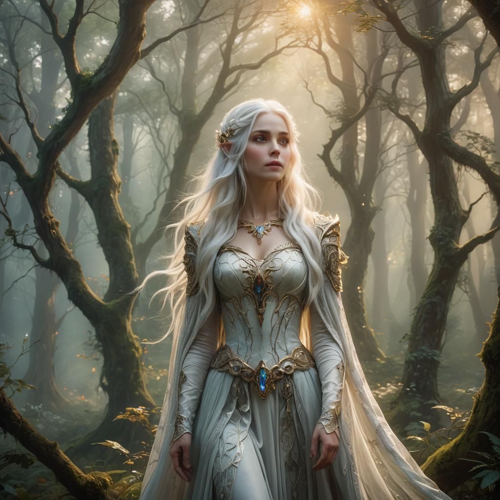 Enchanting Draenai in Ethereal Forest Glow