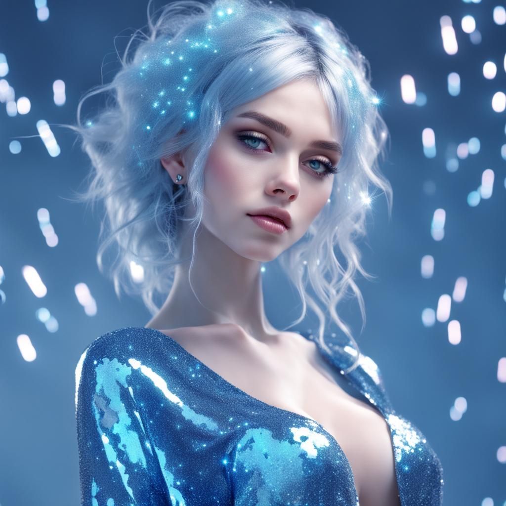 A Frostcore Angel's Radiant Beauty