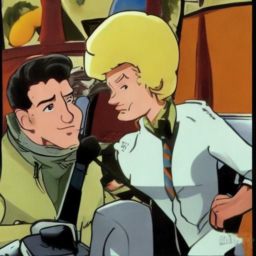 Johnny Quest and his dog bandit Hannah Barbara cartoon a cut...