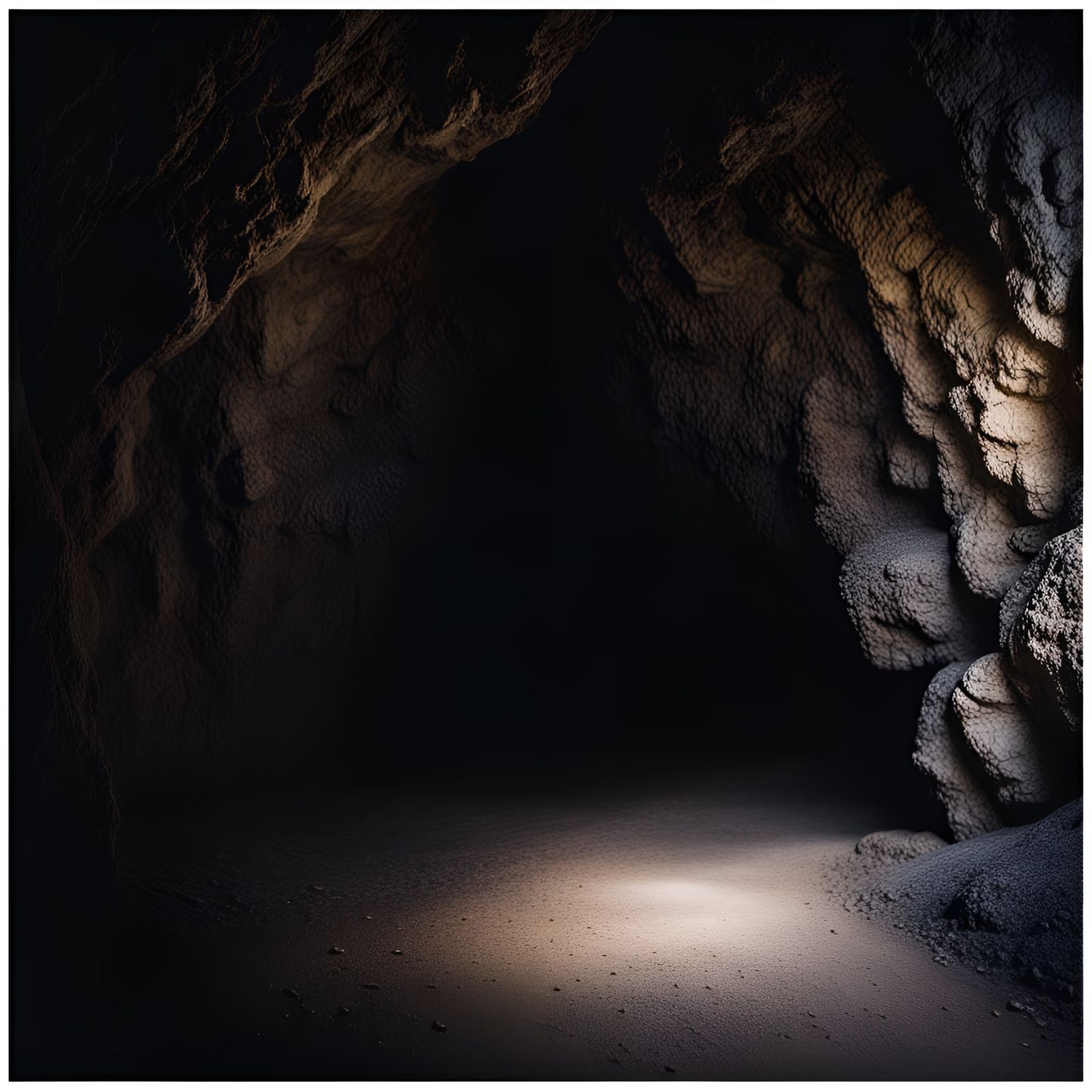 Dark Cave Entrance in Moody Professional Photography