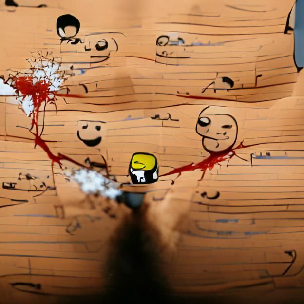 Explosive Surrealism in a Cyanide and Happiness Aesthetic