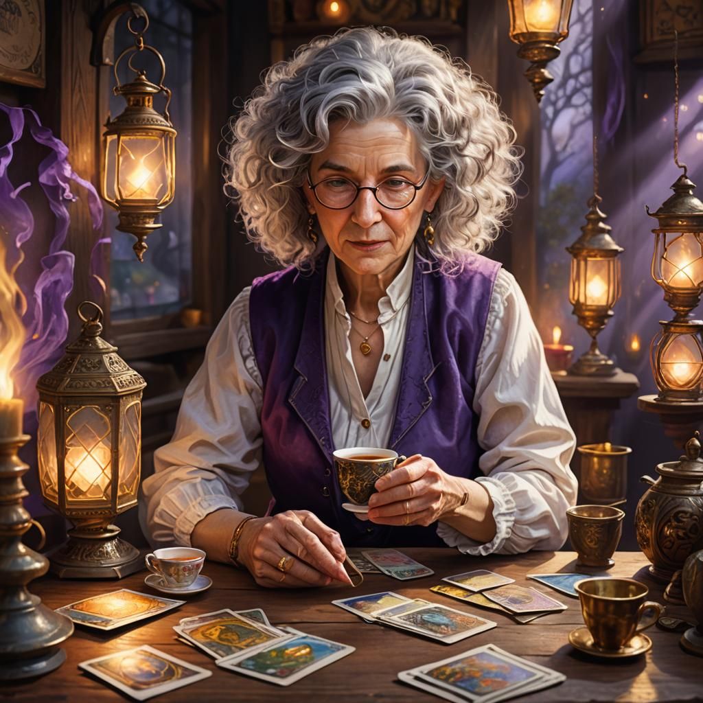 Enchanted Tea Ceremony in Whimsical Landscapes