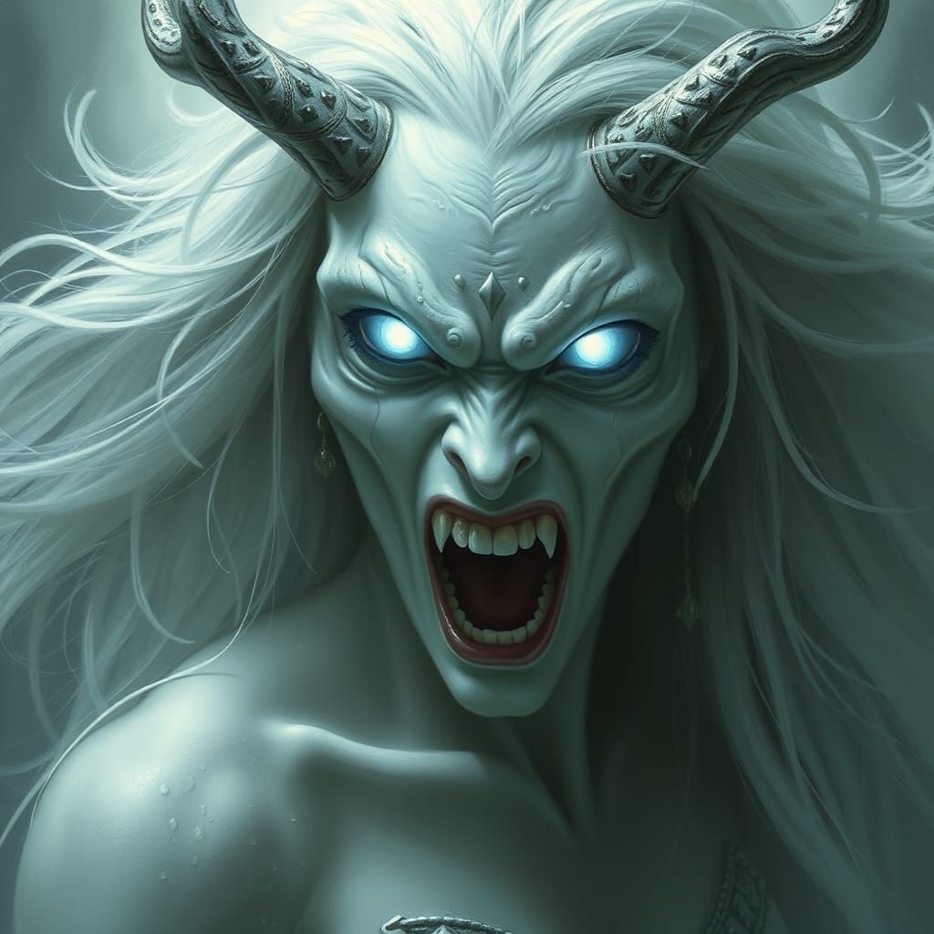 Ethereal Banshee Scream in Hyperdetailed Fantasy Scene