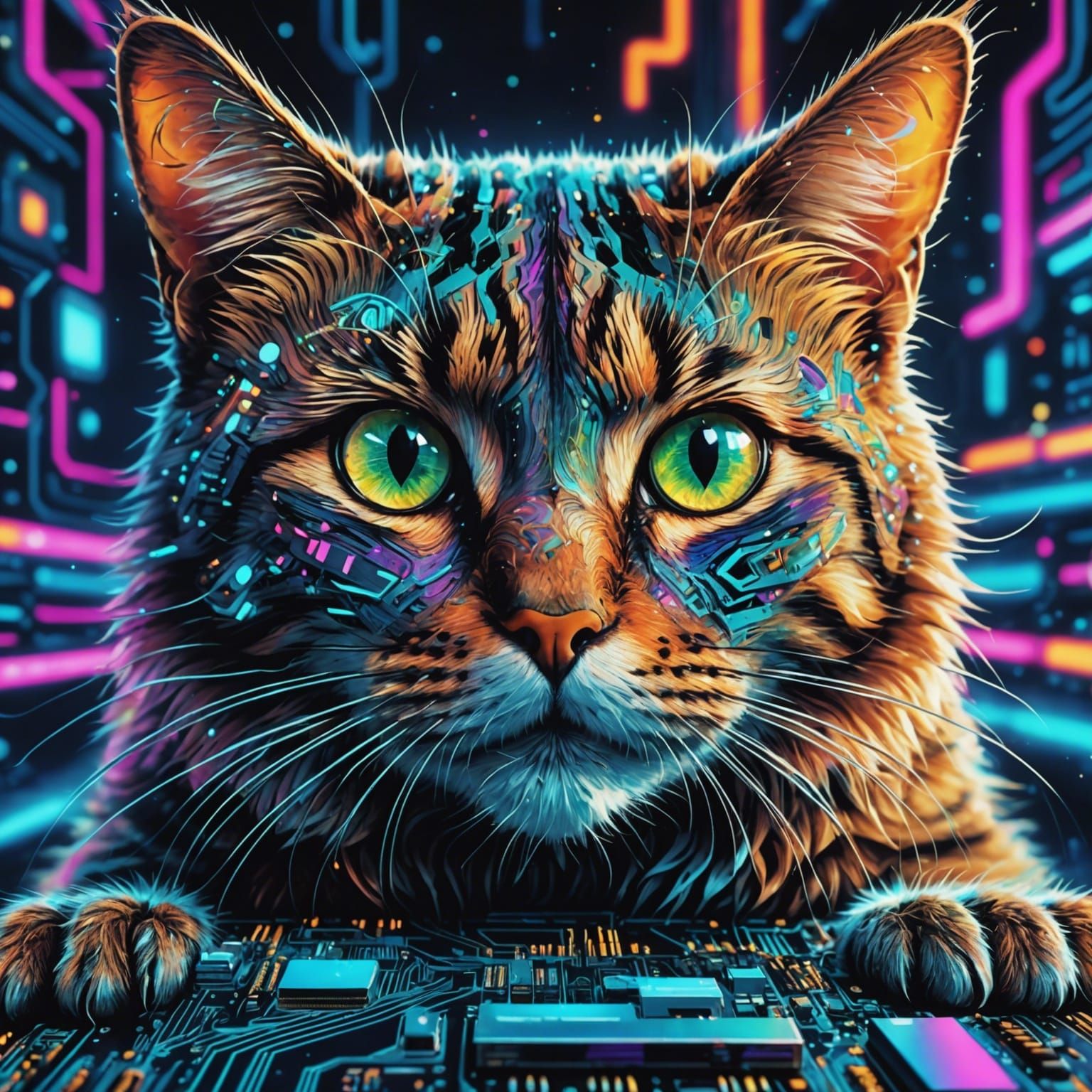 Cat in cyberspace