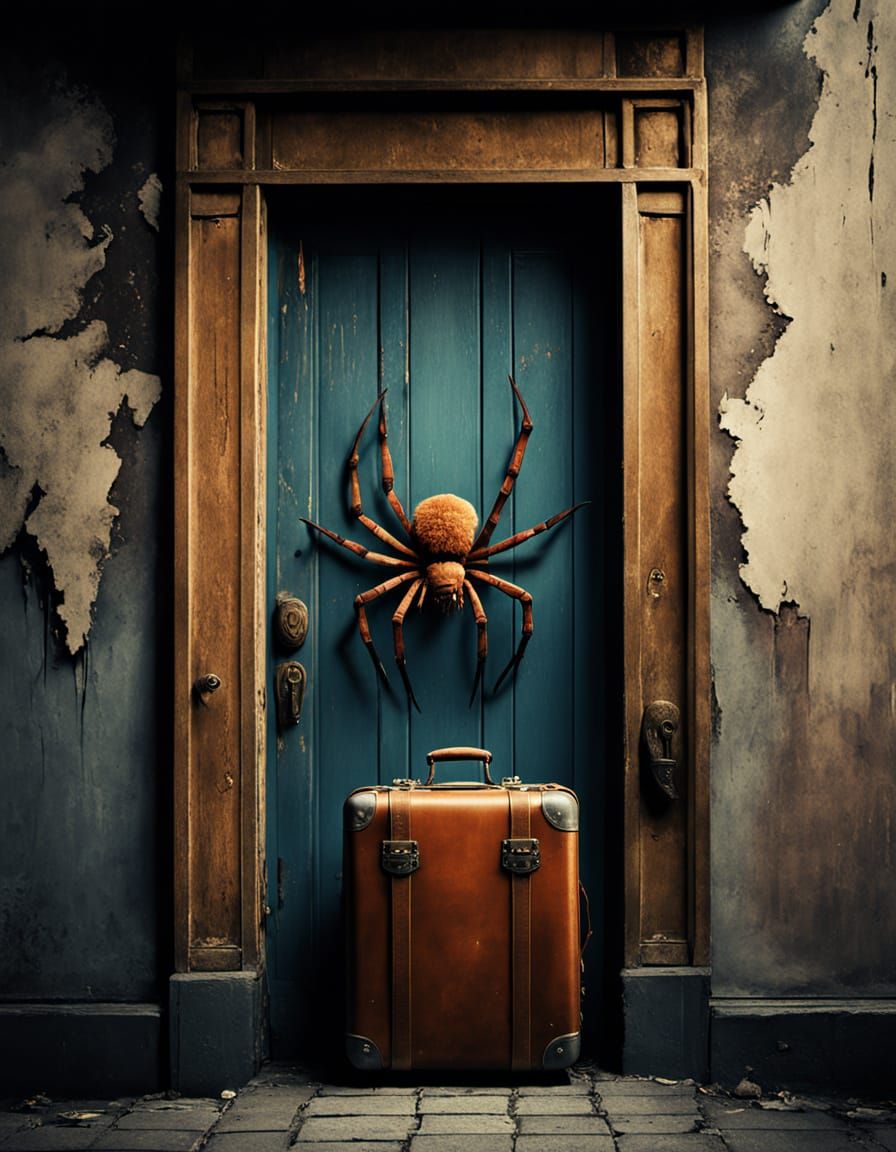 Amsterdamse School Spider with Suitcase