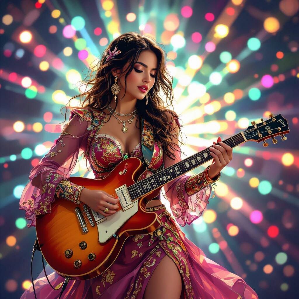 Anatolian Singer Plays Electric Guitar with Rococo Digital A...