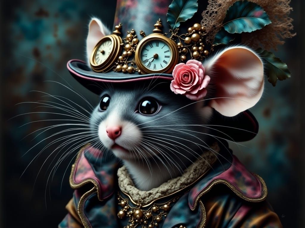 Steampunk Mouse in Bioluminescent Glory