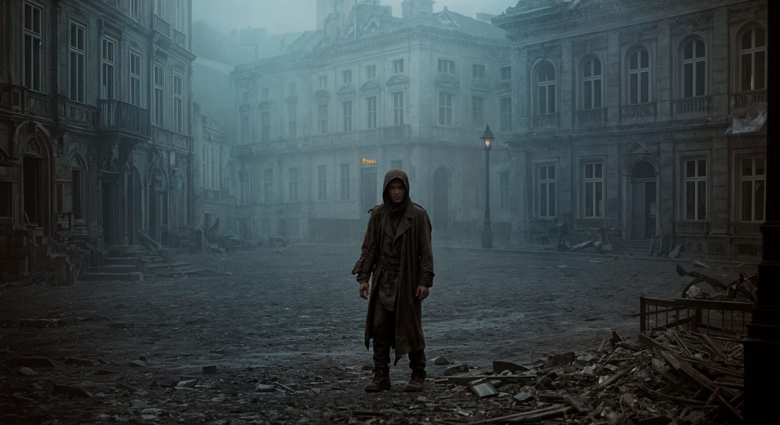 Ghost City: Ethereal Cinematic Film Still