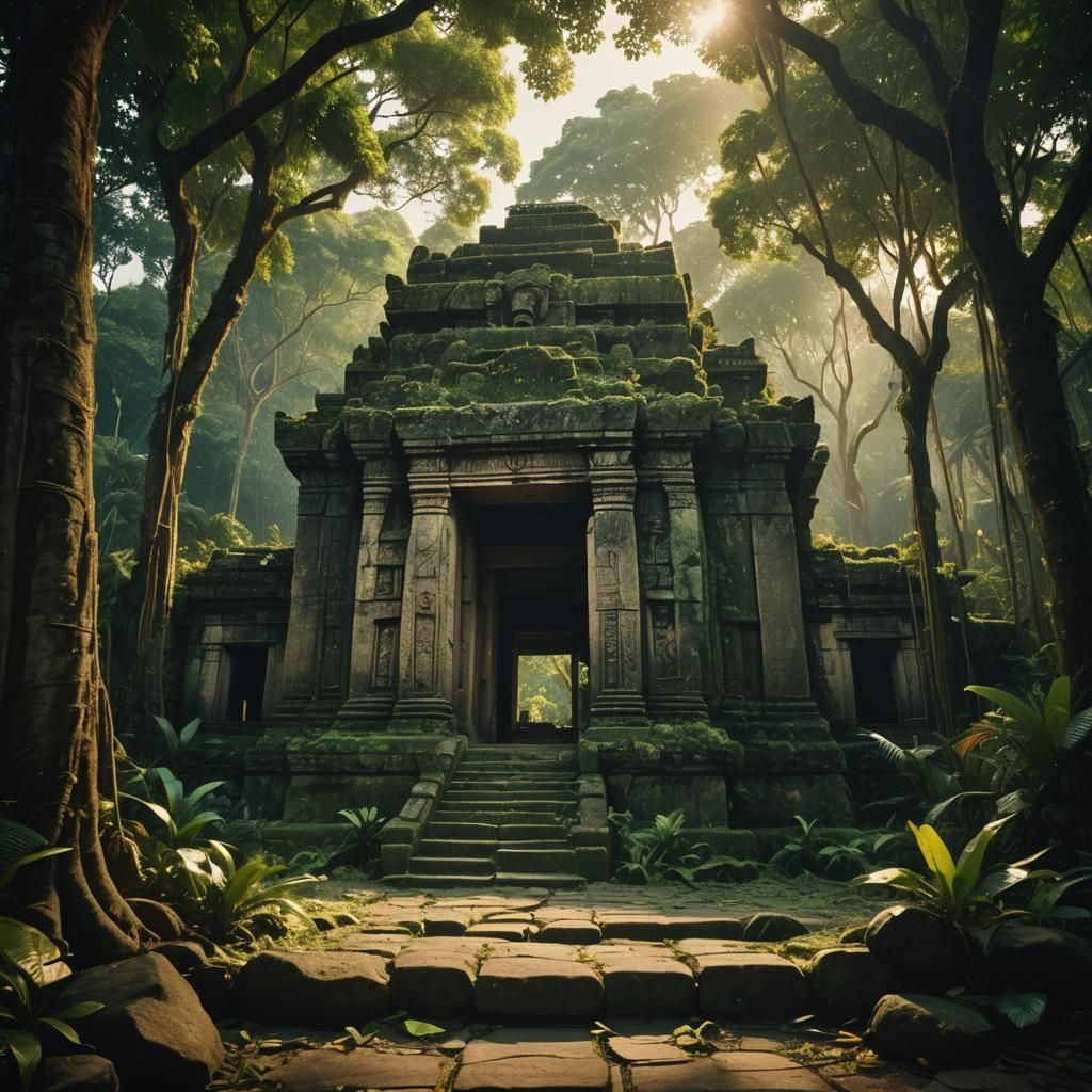 Epic Jungle Temple in the Style of Lucasfilm's Indiana Jones
