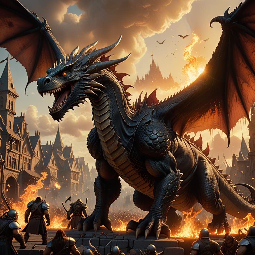 Dragonfall: Fiery Dragon Incinerates Orcs in Cinematic Post-...