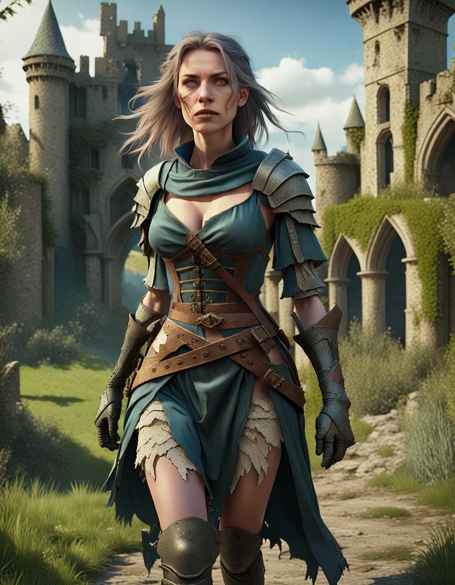 Medieval Female Villain Embarks Through a Ruined Realm