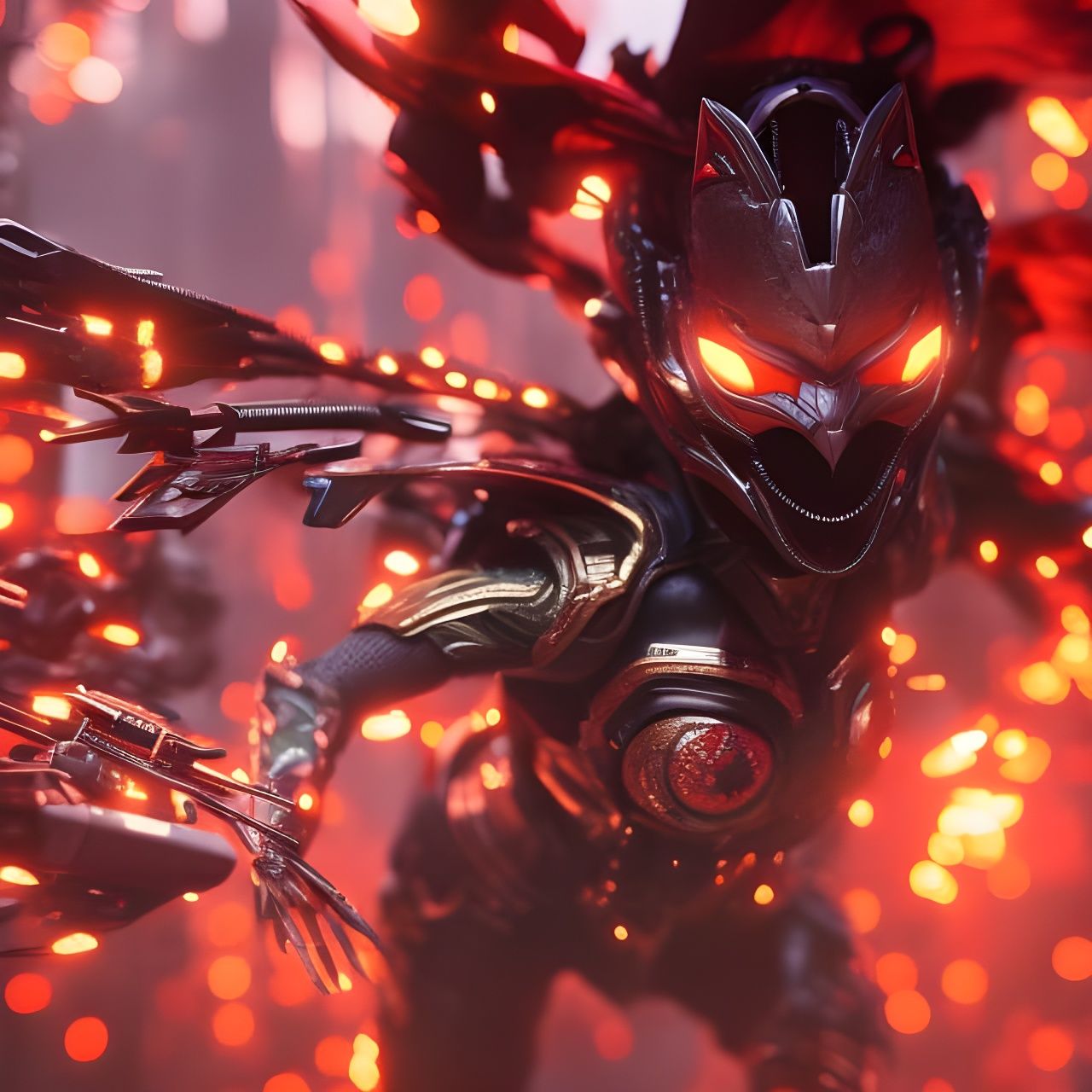 Elegant Dark Fantasy Scene in Hyperrealistic 8K