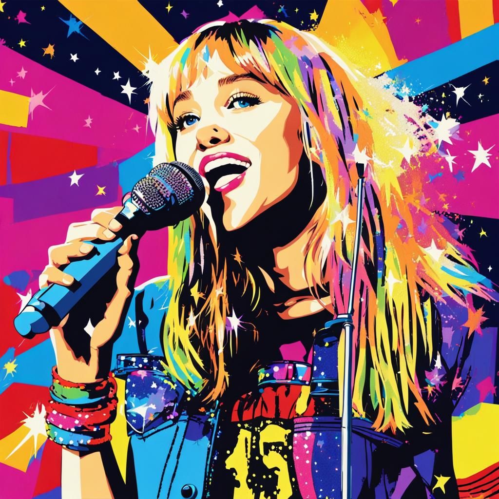 Pop Art Portrait of a Music Icon
