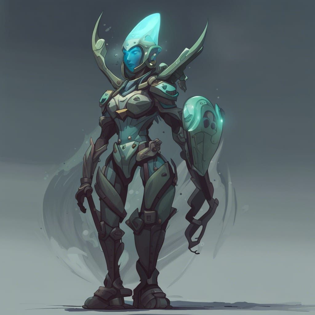 Ethereal Teal Princess of a Turquoise World