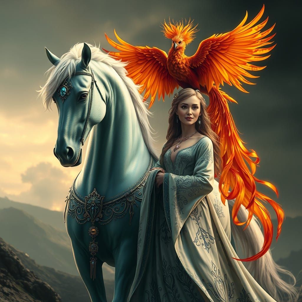 Ethereal Fantasy Scene in Rich Matte Painting Style