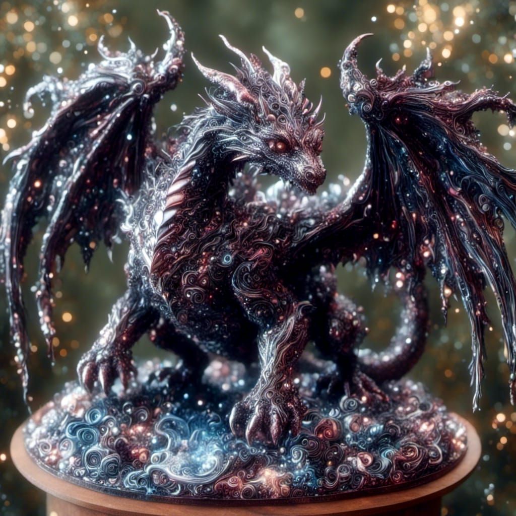 Dark Sparkle Moonlit Dragon Hatchling