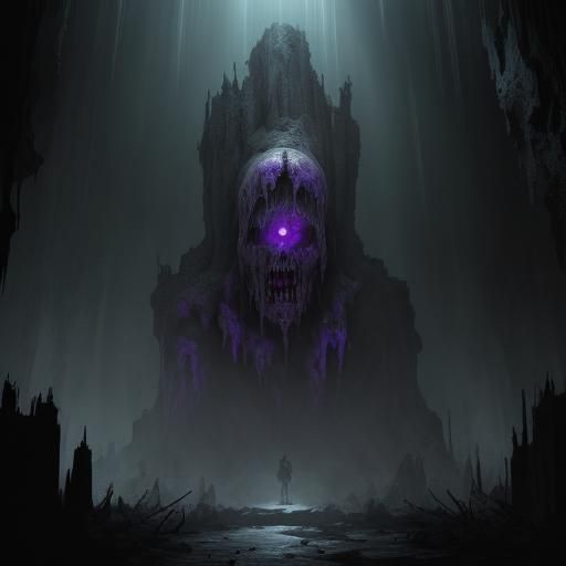 Dark Fantasy Masterpiece: Creepy Horror Caves