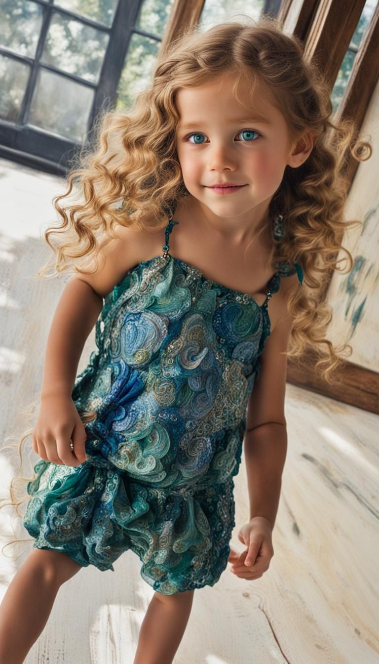 Radiant Portrait of Isabella with Emerald Eyes