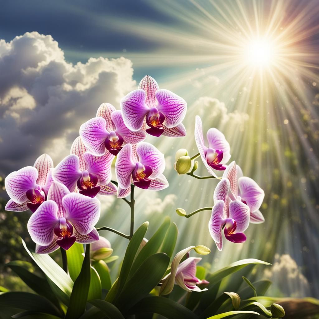 Ethereal Orchids in Soft Focus Paradise