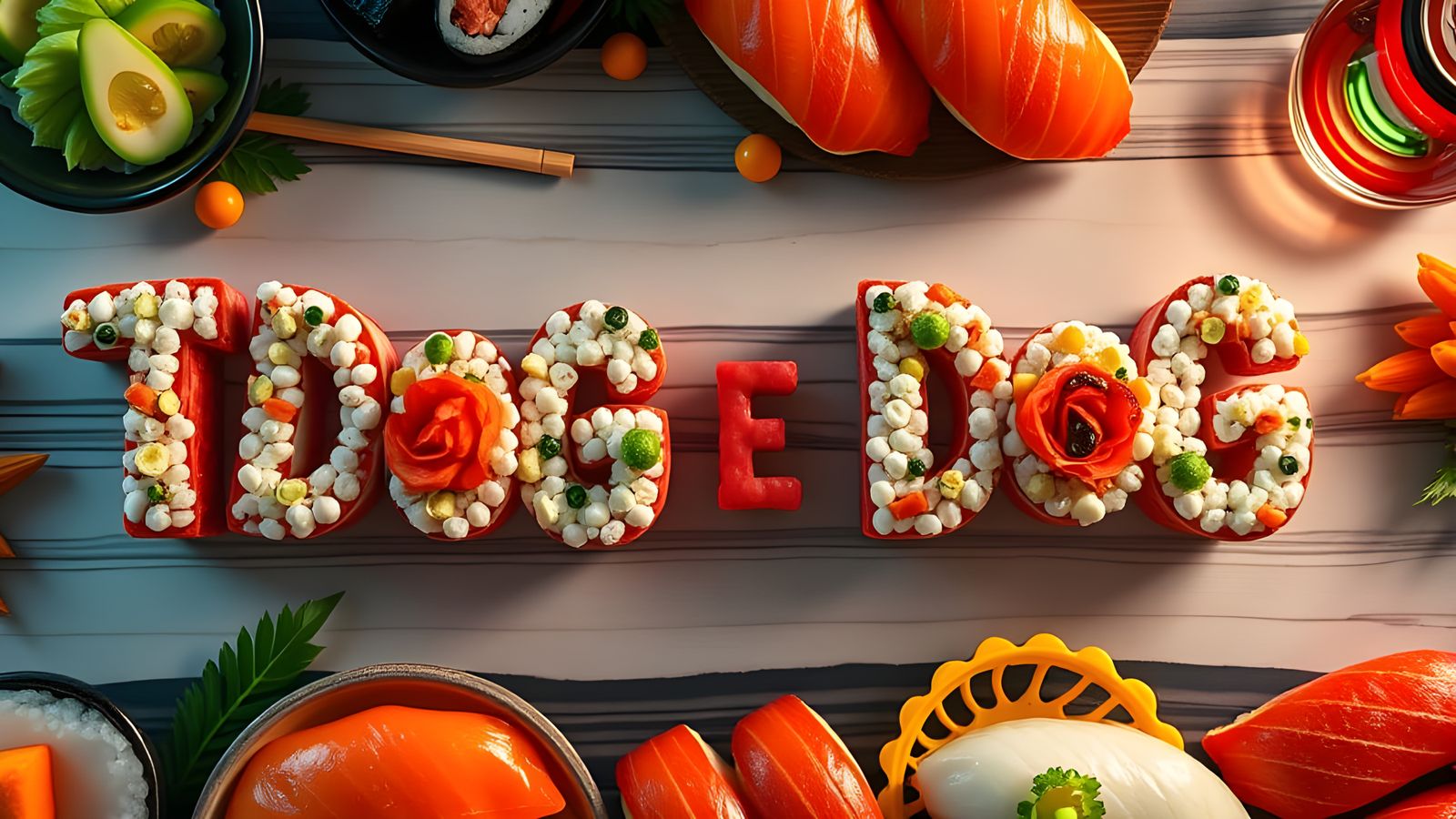 Tdog E Dog Sushi Art (For Daily Challenge)