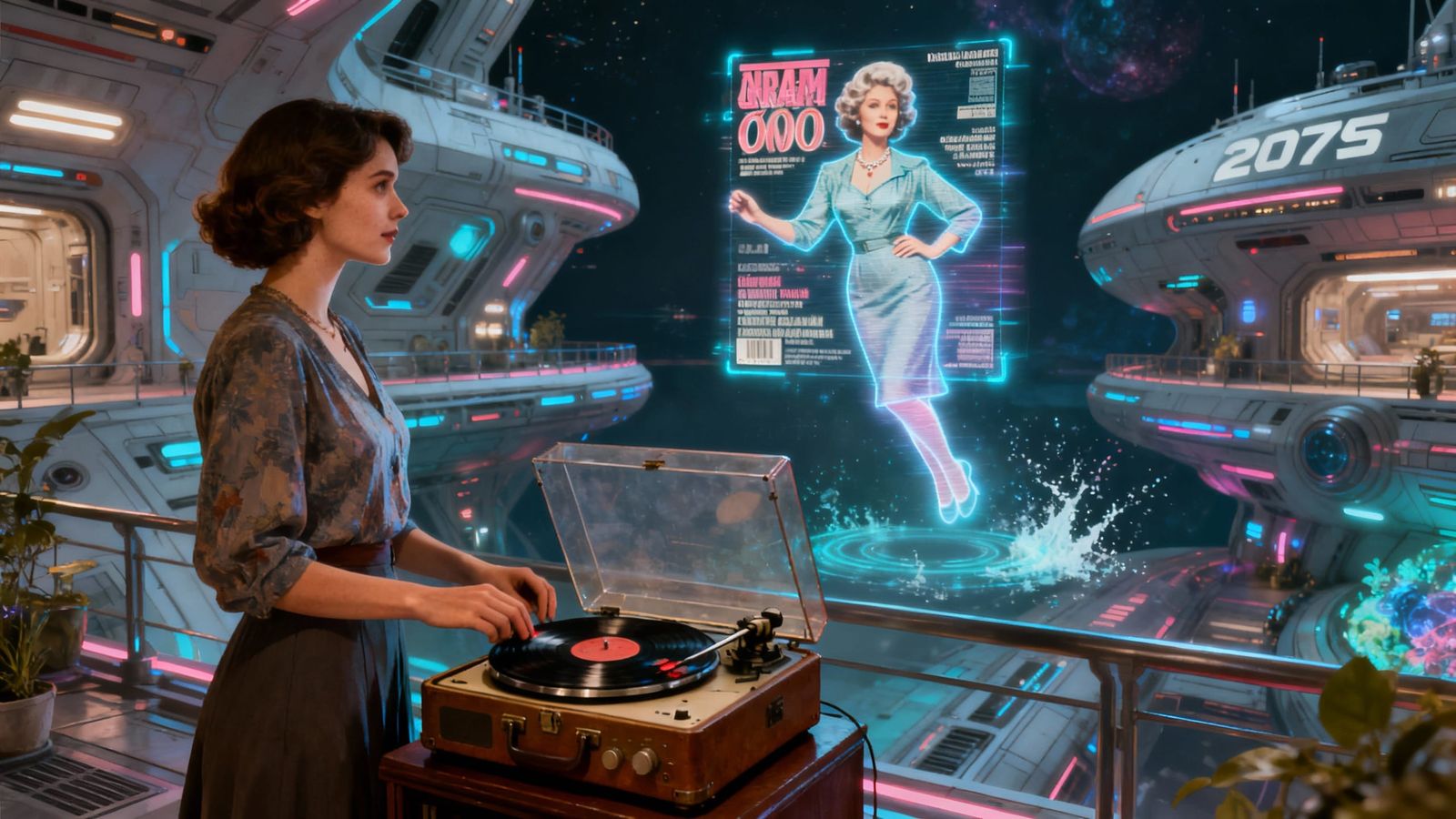 Holographic Memory on a Spaceship in 2075