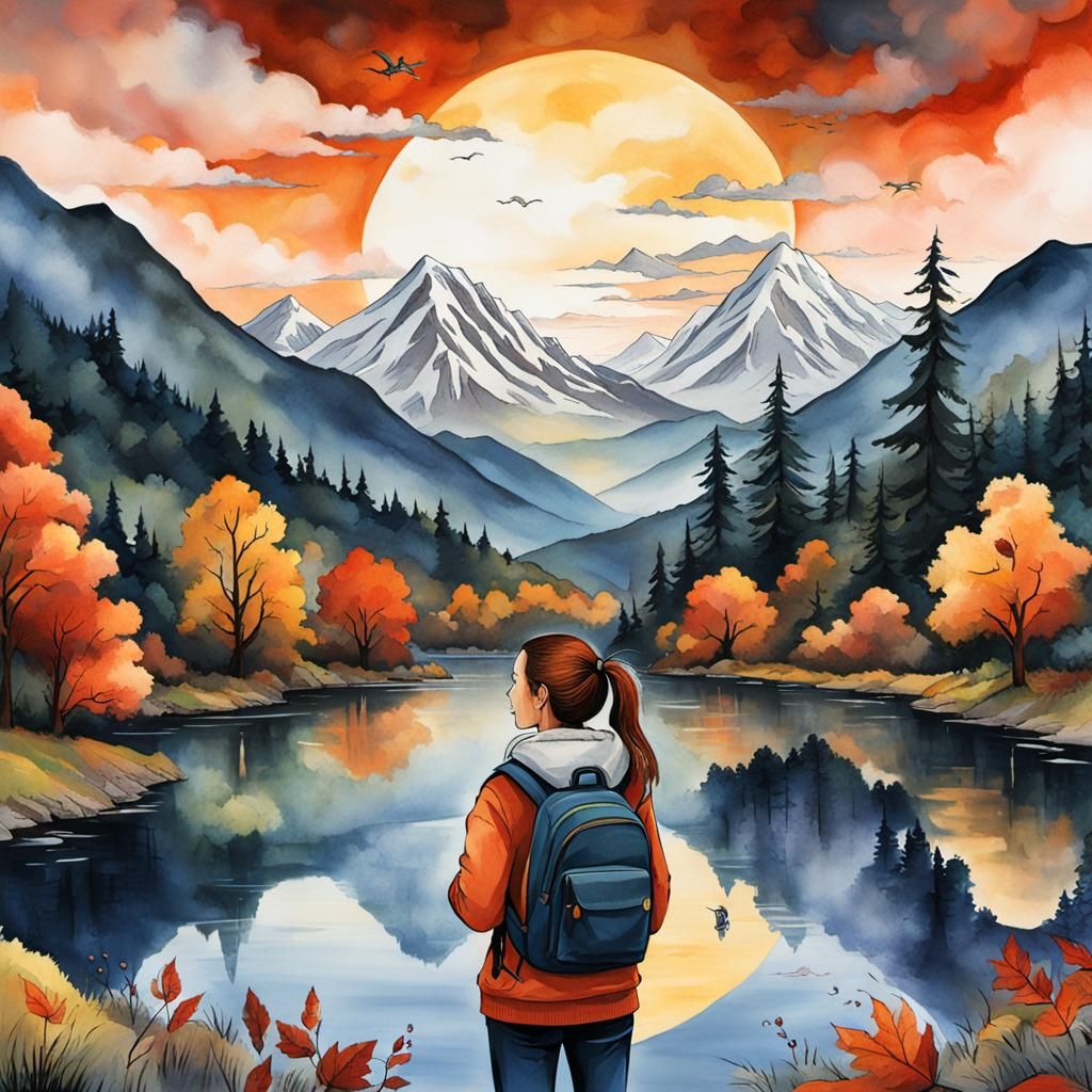 Cyberpunk Cityscape at Dusk