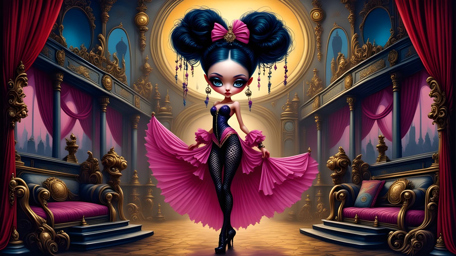 Chibi Flamenco Dancer