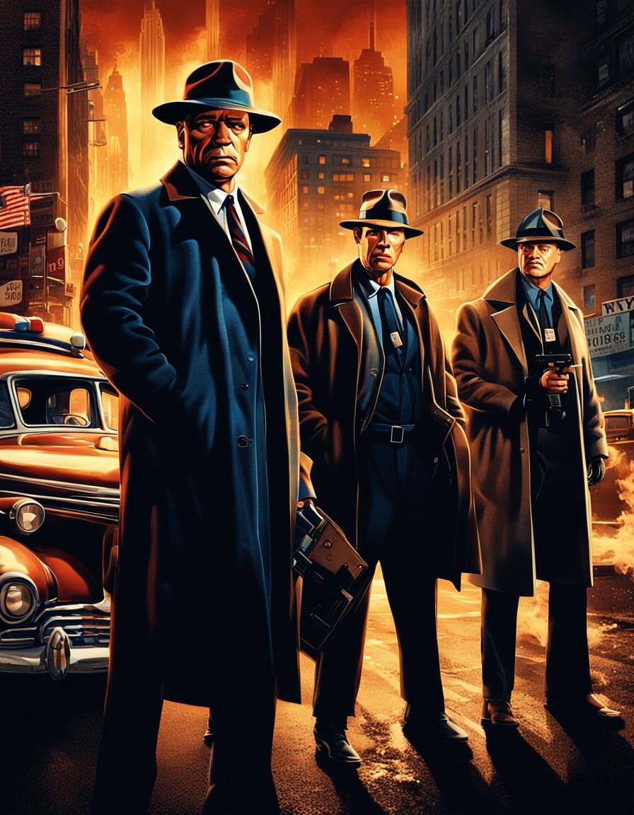 Detectives in the Shadows: A Noir-Style Portrait of NYC's Fi...