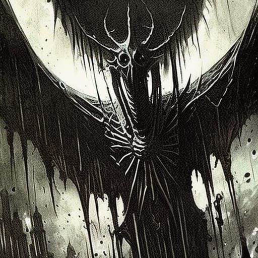 Dark Gothic Horror Scene in a Mysterious, Ancient Setting