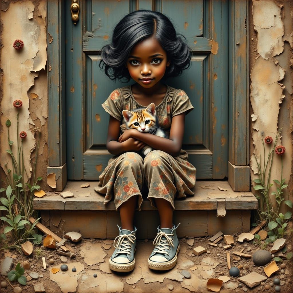 Sitting on the doorstep