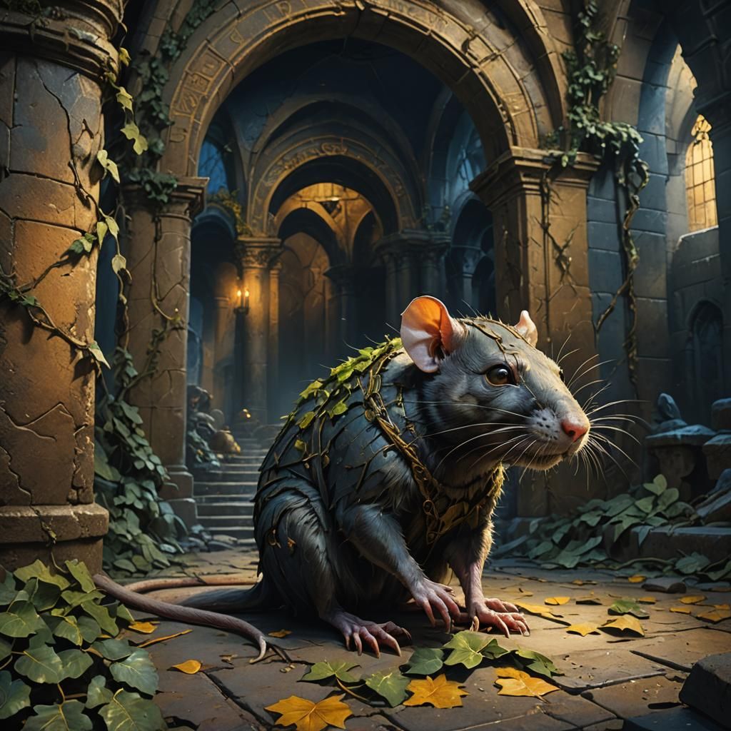 Dark Fantasy Humanoid Rat Concept Art