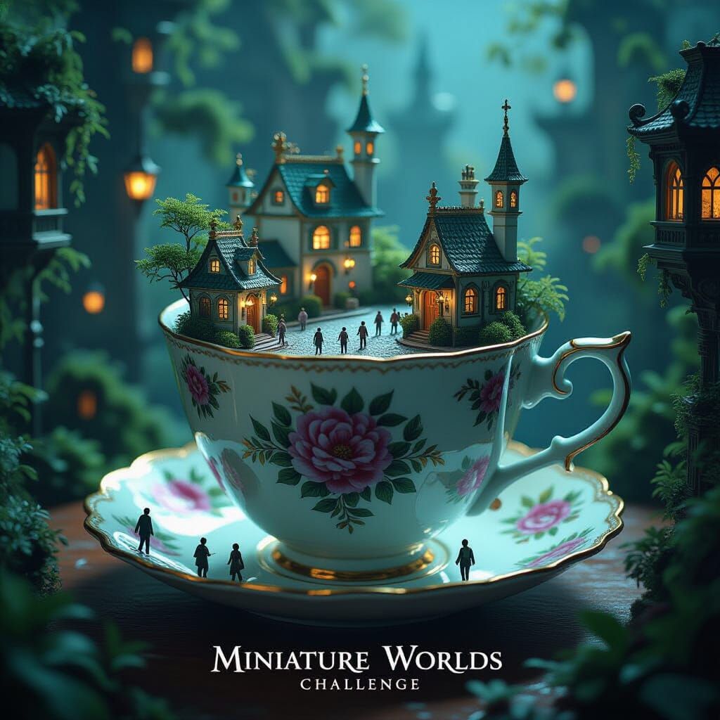 City in Teacup: A Miniature Fantasy World