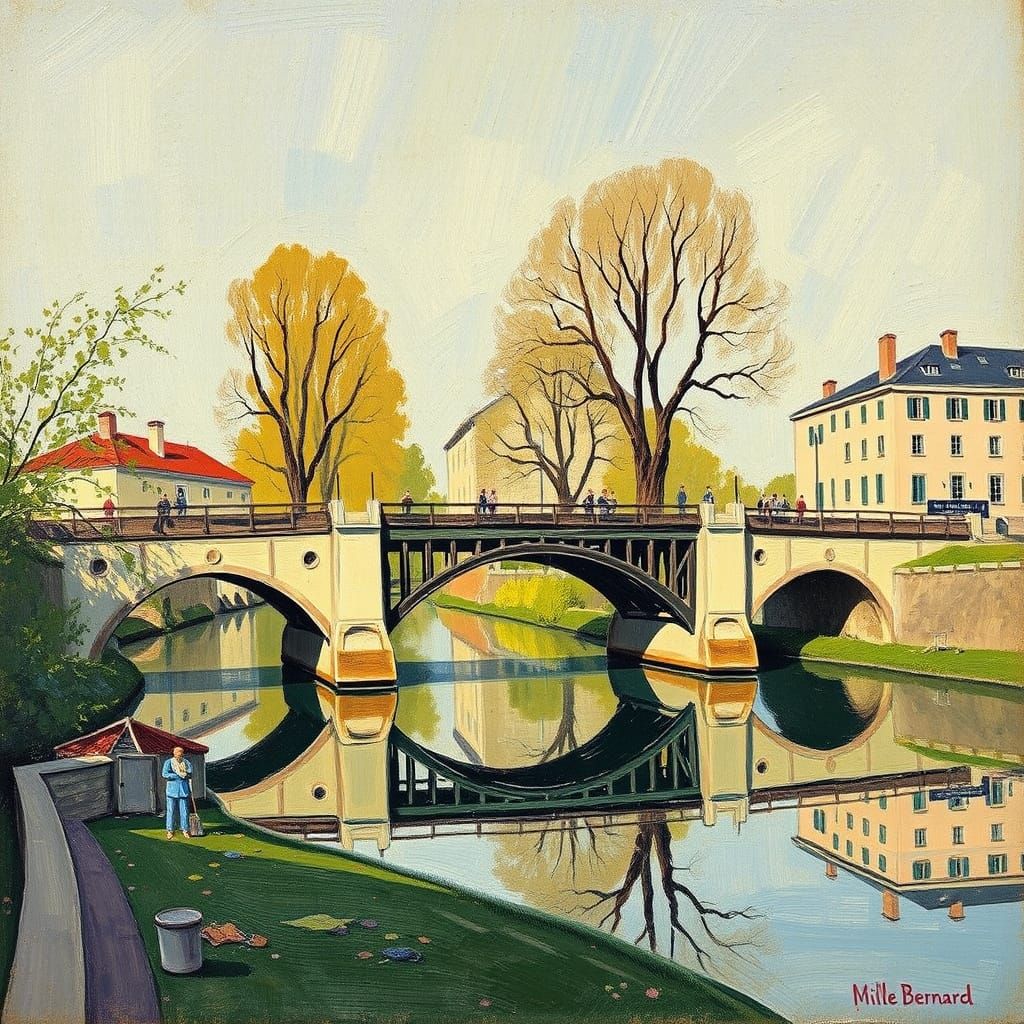 Iron Bridges at Asnières