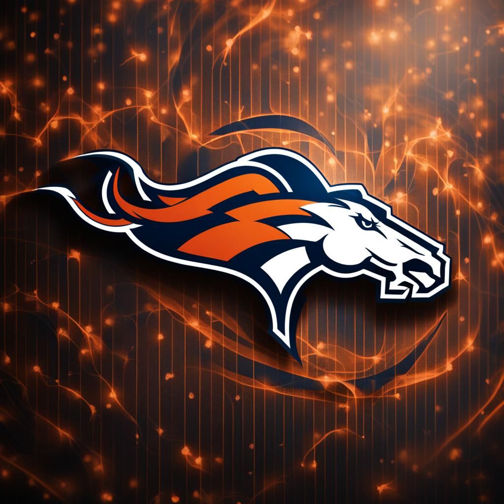 Broncos Logo in Professional Photography Style