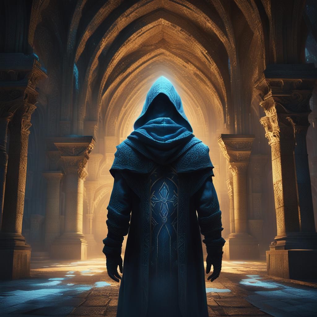 Ethereal Cathedral Shadows Reveal Forbidden Knowledge