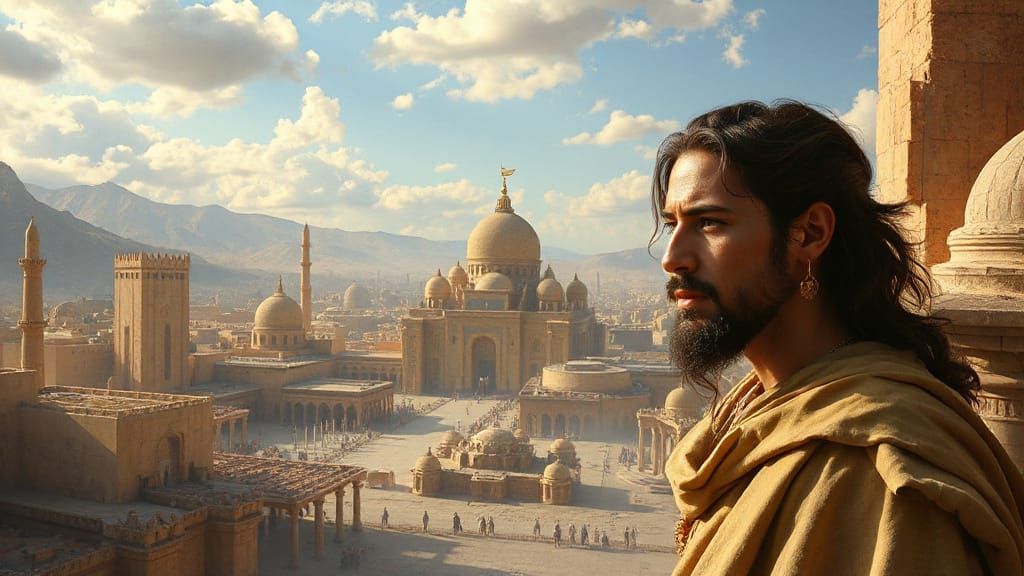 Babylonian Cityscape Character Portrait