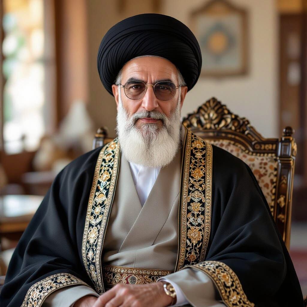 Photorealistic Portrait of Cleric with Glasses in Realism St...