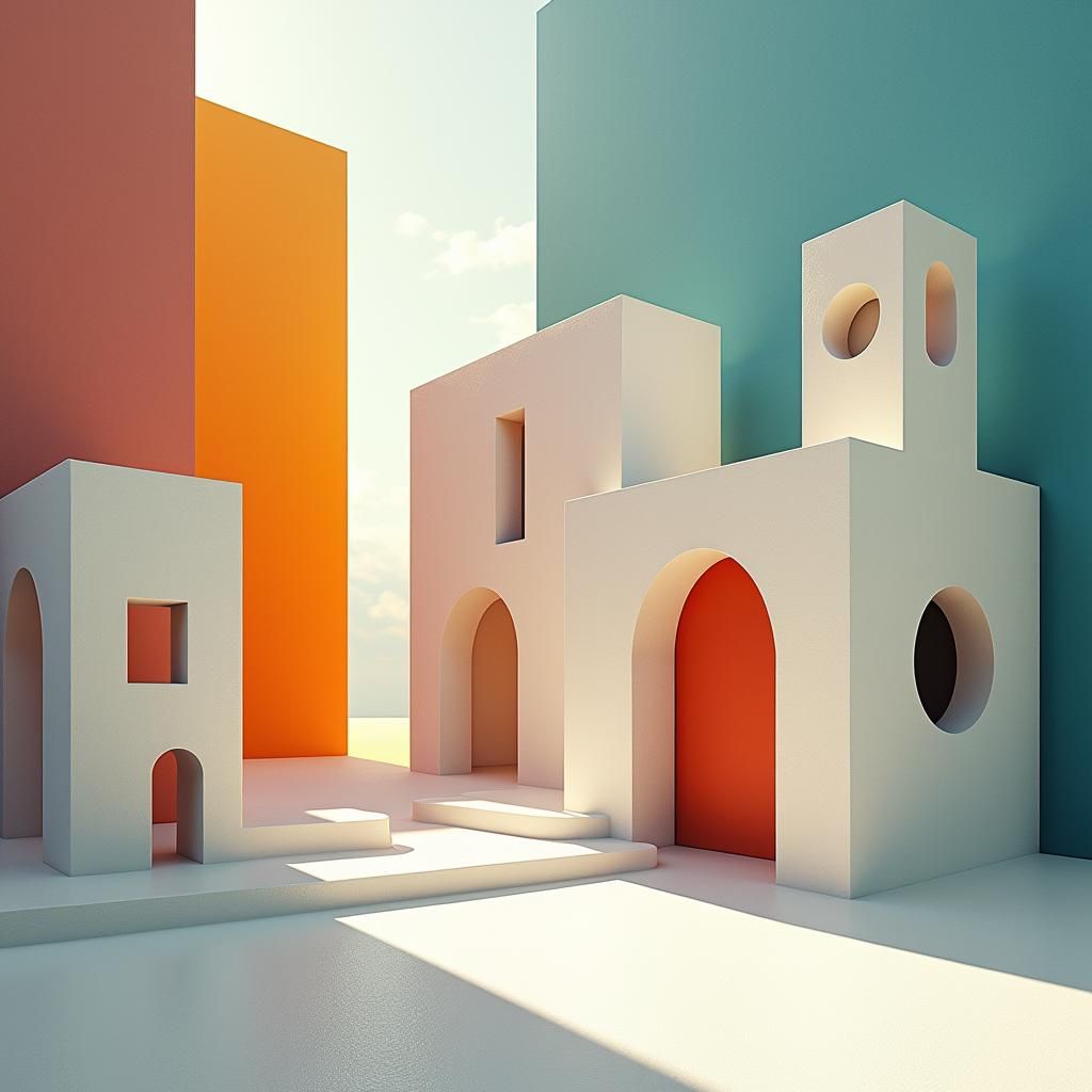 Deeply Detailed Fantasy Worldscapes in Translucent Whites an...