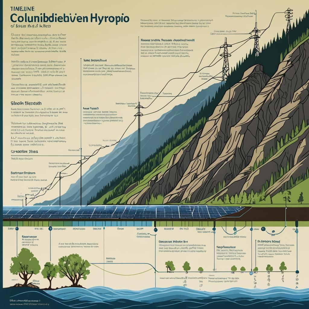 Columbia River Power Evolution: Acrylic Ink Streamgraph