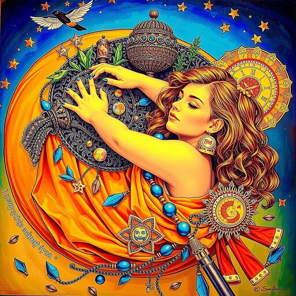 Sensual Cinematic Portrait in Vibrant Colors