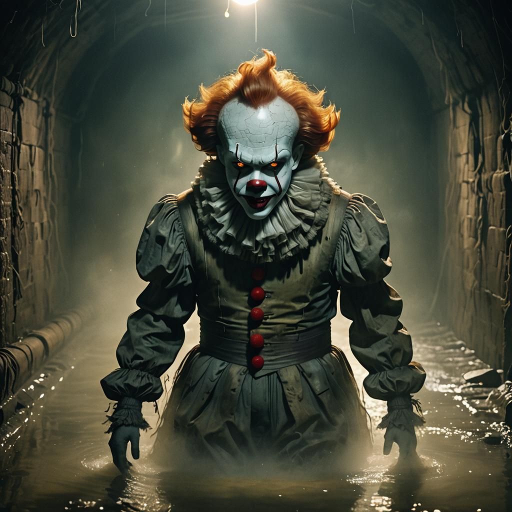 Eerie Pennywise Lurks in the Dark, Cinematic Sewer