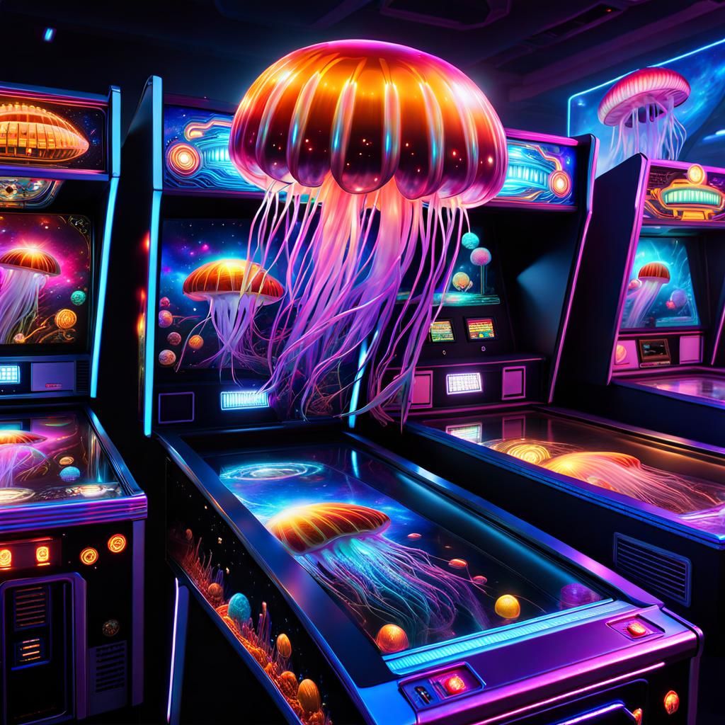 Galactic Jellyfish in a Pinball Wonderland