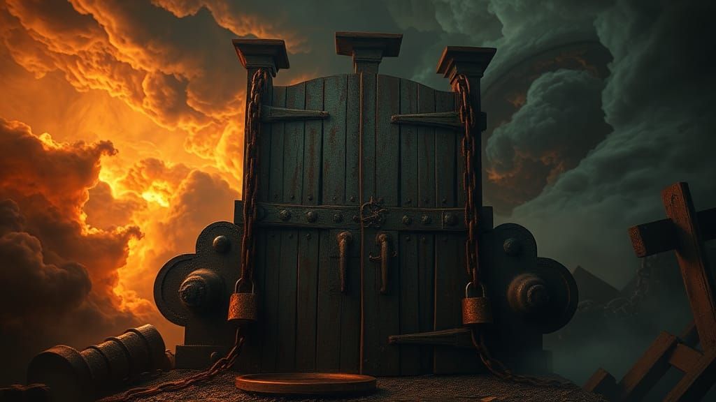 Dark Iron Door in Apocalyptic Vortex