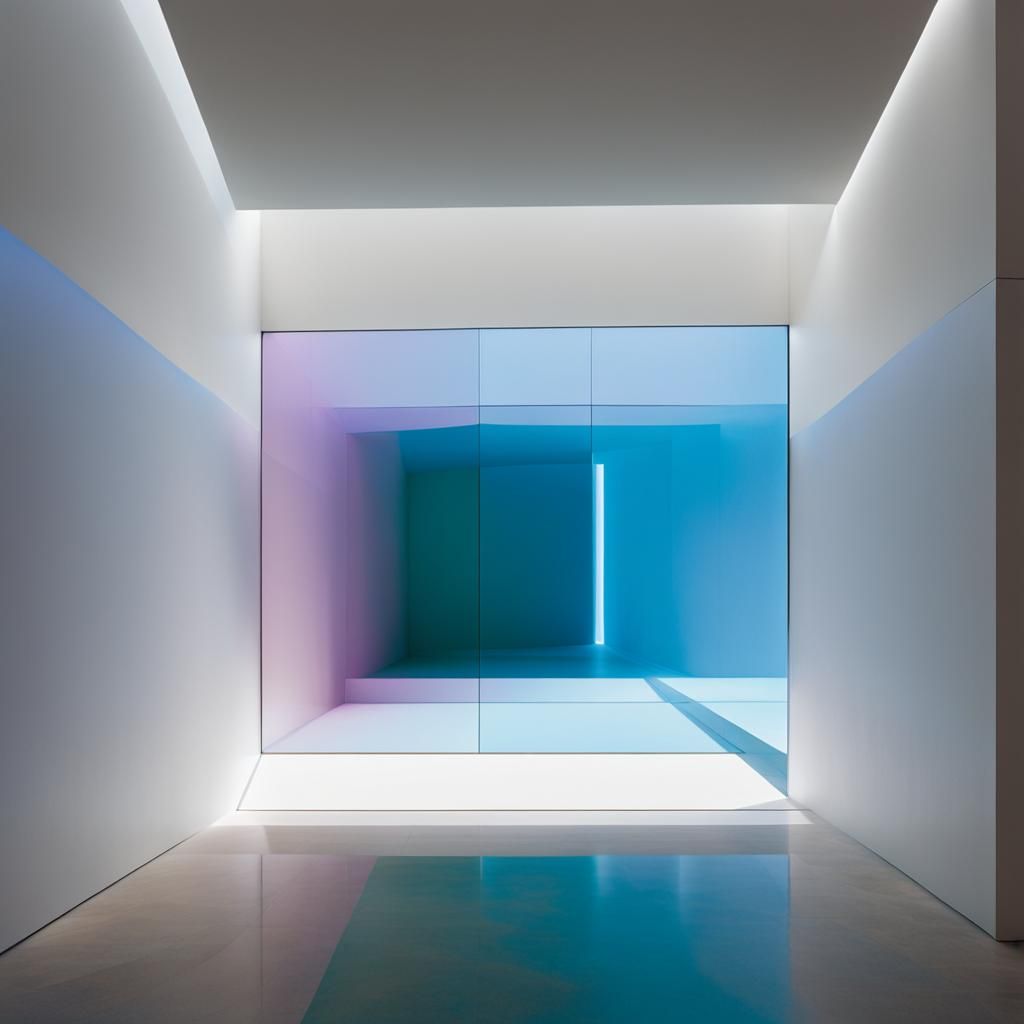 Surreal Light Realms in a James Turrell Aesthetic