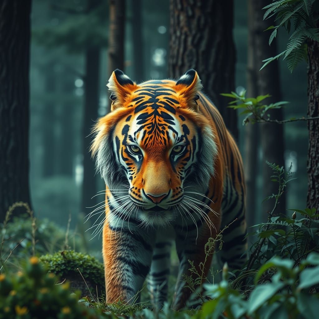 Caspian Tiger in Natural Habitat