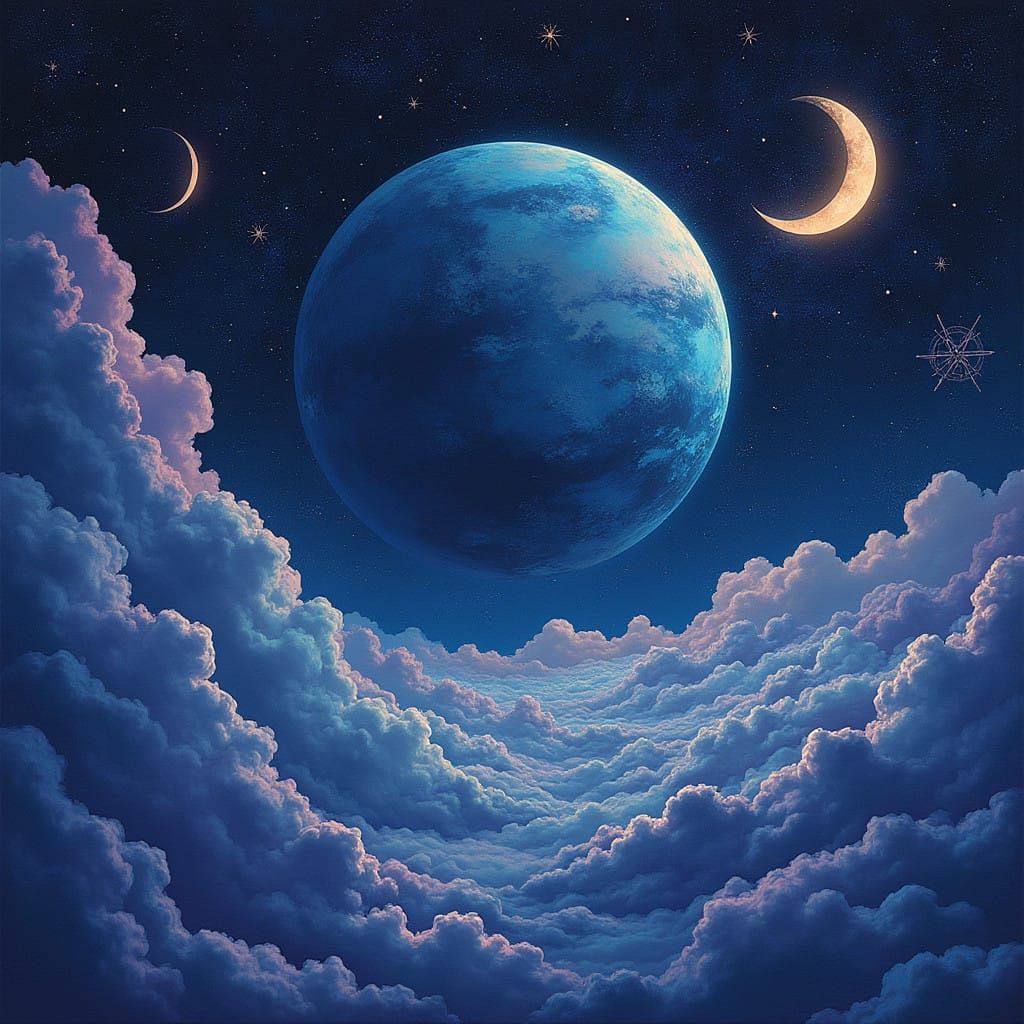 Cosmic Celestial Realm in Ancient Jyotish Style