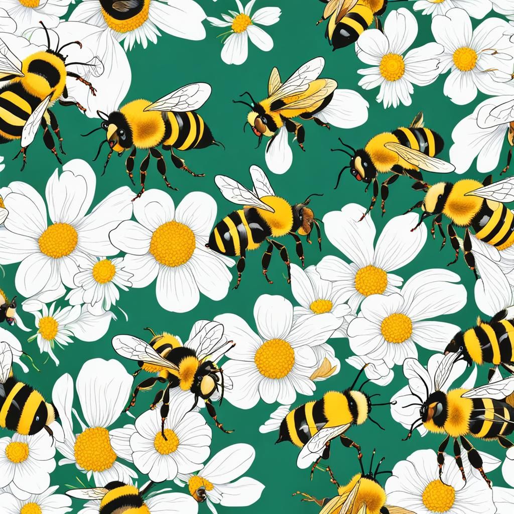Busy Bees in Bloom